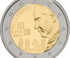 Estonia 2 Euro Commemorative Coin 2016 - Paul Keres. Uncirculated.