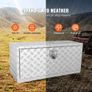 Underbody Truck Box, 914 x 430 x 460 mm Pickup Storage Box, Heavy Duty Aluminum Diamond Plate Tool Box with Lock and Keys Image 3