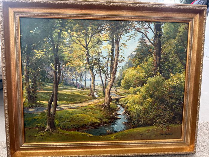 Original Irish Oil by Denis Thornton of Stricklands Glen, Co. Down