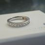 Stunning stamped 925 Sterling Silver Ladies Eternity Ring Image 7