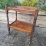 Vintage Wood Drinking Trolley Image 6