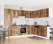 14 Piece Kitchen Cabinet Set Old Wood