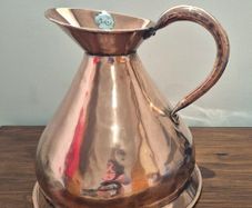 Antique 19th Century 1-Gallon Copper Haystack Measure Jug