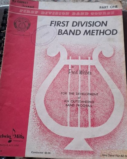 Cornet music book