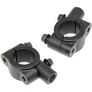 Motorbike 22mm Handlebar Mirror Mount - Black Image 2