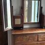 Antique walnut 3 mirrored Dressing table Image 2