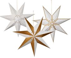 LED Christmas Star Lanterns x6