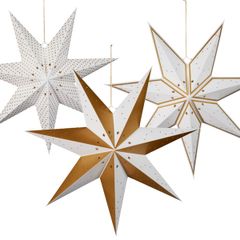 LED Christmas Star Lanterns x6