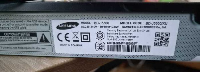 Samsung BD-J5500 3D Blu-ray and DVD Player