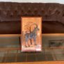 Vintage Handmade Magowan 3d Copper Art Teak Wood Wall Plaque Image 8