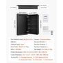Medicine Cabinet, 16.5 x 27.5 inch, Medicine Cabinet for Bathroom with Mirror, Aluminum Frame Bathroom Wall Cabinet Image 2