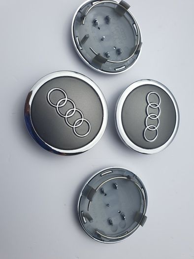 4x Audi 68mm 69mm 3D Silver Chrome alloy wheel centre caps cap 4B0601170 Hub Cover