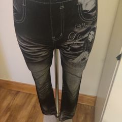 Denim look leggings size UK12/14 EU40/42 Postage included