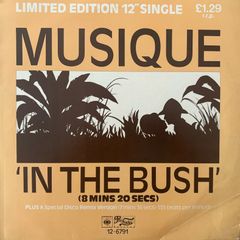 Musique - In The Bush. Limited Edition twelve inch disco single. Pioneering 1978 release.  Also features remix by Francois K. Plays perfectly and great condition.