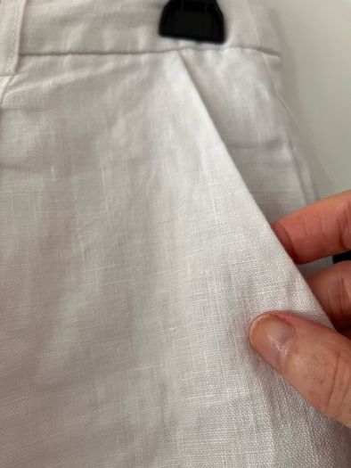 Slim linen trousers