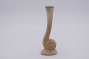Vintage Frankoma Pottery 31 Snail Flower Bud Vase Plainsman Brown Satin