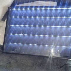 Lego mini figure display case with lights