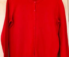Ladies Orange Cotton Cardigan by H&M