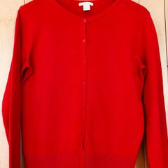 Ladies Orange Cotton Cardigan by H&M