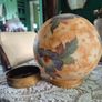 Handpainted Glass Globe shade Bellova Antique 1920s/30s Bellova Art Nouveau Czech glass globe shade Image 10