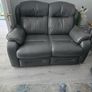 Sofa two seater and electric recliner leather Image 5