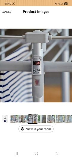 Heated clothes horse