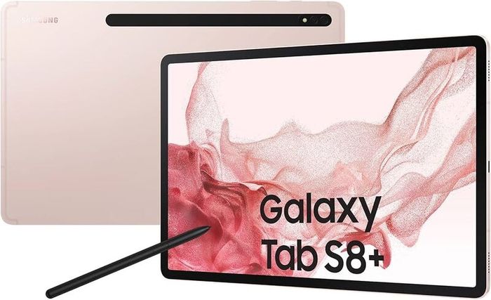12.4" Brand New Samsung Galaxy Tab S8+ Plus SM-X800 - 256GB - WiFi - Pink Gold + S Pen