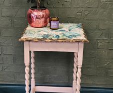 The Pink De Vine - Up-cycled Vintage Side Table