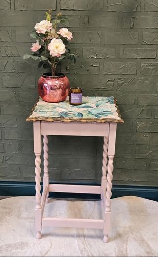 The Pink De Vine - Up-cycled Vintage Side Table
