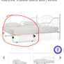 Harvey Norman Kathrine Trundle Guest Bed FRAME only White SINGLE Image 2