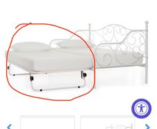 Harvey Norman Kathrine Trundle Guest Bed FRAME only White SINGLE