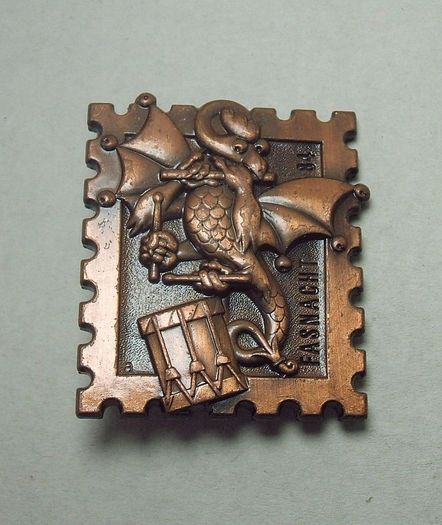 FASNACHT 84 (annual street carnival, Basel) - carnival visitor's badge (1984)