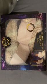 Knit Lurex Bootie Slippers size 6/7
