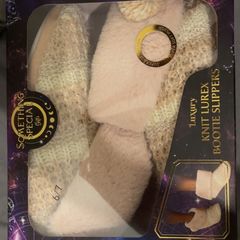 Knit Lurex Bootie Slippers size 6/7