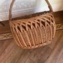 Vintage Traditional  Hand woven Wicker Basket Image 9