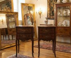 Pair Of old inlaid lockers