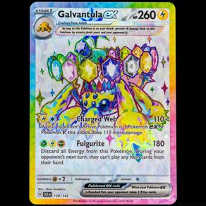 Galvantula EX 159/142 Full Art Ultra Rare Holo S&V Stellar Crown Pokemon Card