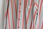 FERNY Made in Sicily Mens Striped Shirt Collar Sz 16 - Rrp 159 (New)