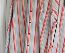 FERNY Made in Sicily Mens Striped Shirt Collar Sz 16 - Rrp 159 (New)