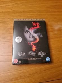 trilogy DVDs Extended versions the girl with the dragon tatoo etc