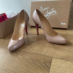 louboutin decollette jazz calf high heels size 38