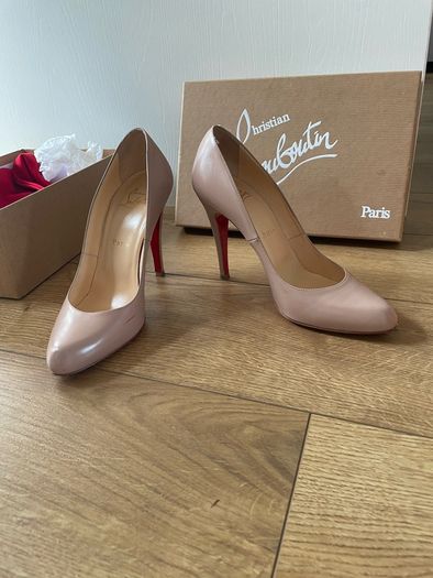 louboutin decollette jazz calf high heels size 38
