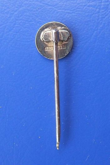 NATIONAL EXPRESS COACHES - 35 Years Long Service silver pin badge (fully hallmarked for 1982). A scarce badge.