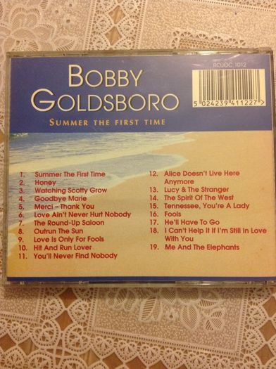 Bobby Goldsboro.    Summer The First Time.  CD.