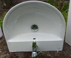 Sink with mixer tap.