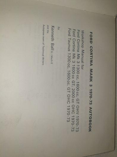 Ford Cortina Mk3 1970-73 Autobook For Sale Here