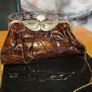 Faux Leather  clutch/ shoulder bag . Image 7