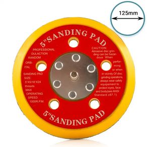 Glass Polish 12701 Dual Action Sanding Pad, DA Hook and Loop Sander Backer | 5/16"-24 | 125 mm