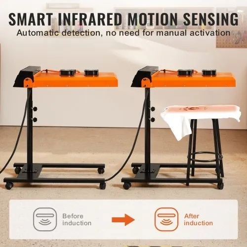 Flash Dryer, 6000W 19 x 21 inch Automatic Infrared IR Flash Dryer for Screen Printing, Silk Screen Dryer with Sensor