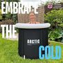 XL Portable Cold Water Therapy Tub for Athletes 5-Layer Insulated Cold Plunge Pool with Thermo-Tech Thermometer Bag Outdoor Black Image 3